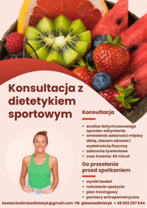 Konsultacja z dietetykiem sportowym (60 minut)